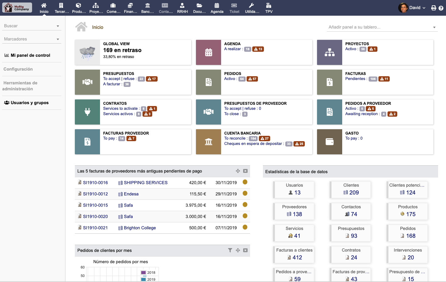 Composición moderna con interfaces de datos, nube y chat IA